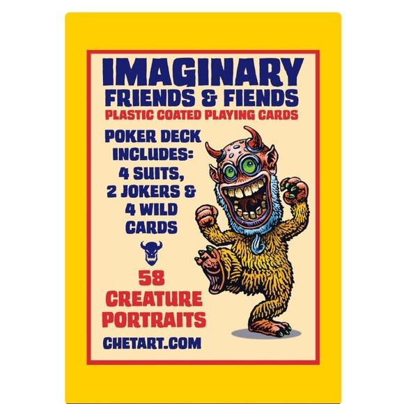 NEW IMAGINARY FRIENDS & FIENDS CREATURES POKER PLAYING CARD DECK - Picture 4 of 5